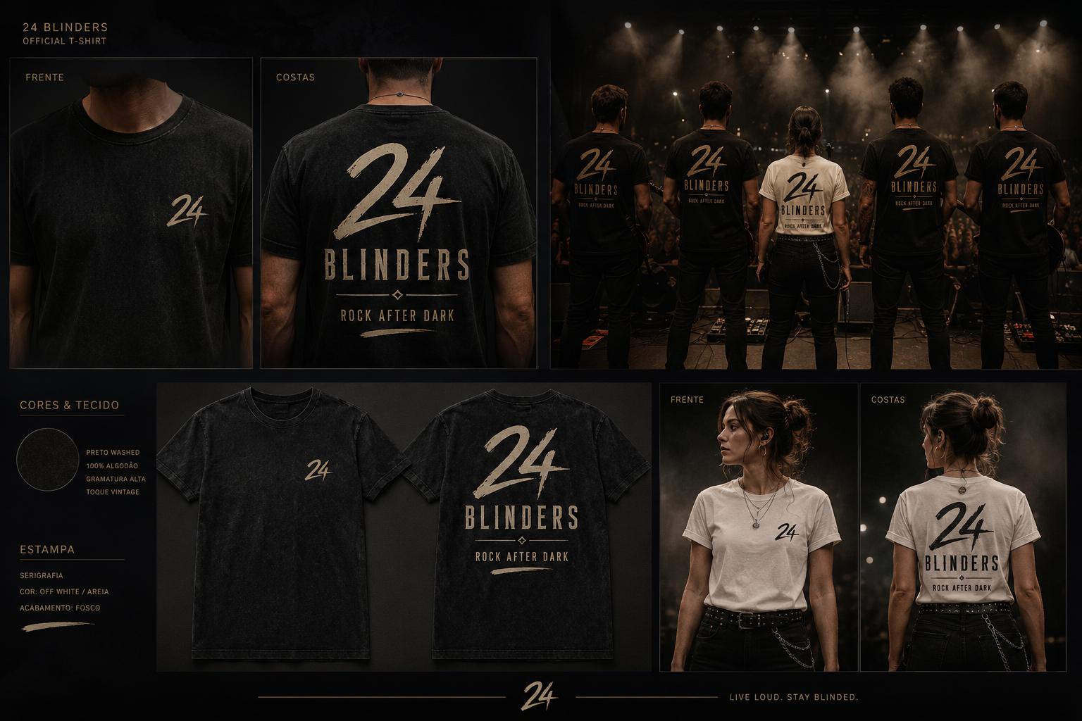 24 Blinders em palco